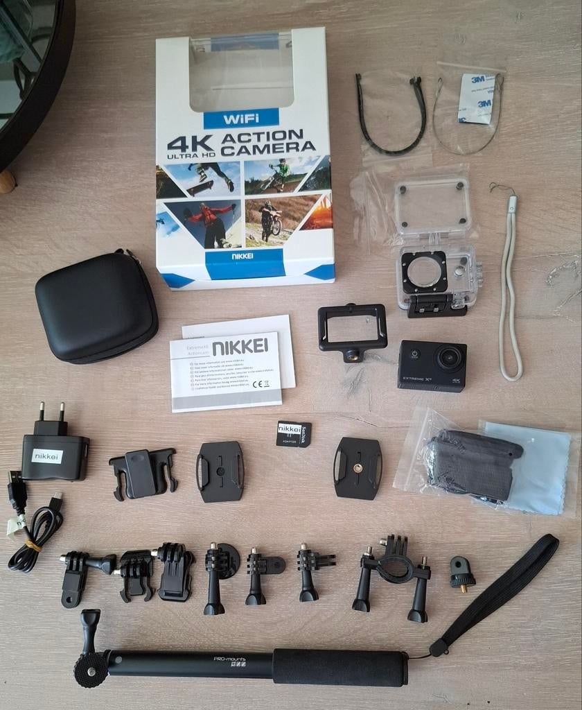 Te koop aangeboden z.g.a.n Nikkei Extreme X6 wifi 4k Action, Ophalen of Verzenden, Zo goed als nieuw, Overige merken