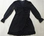 Zwarte jurk met stippen - Maat M van Costes, Maat 38/40 (M), Zwart, Ophalen of Verzenden, Zo goed als nieuw