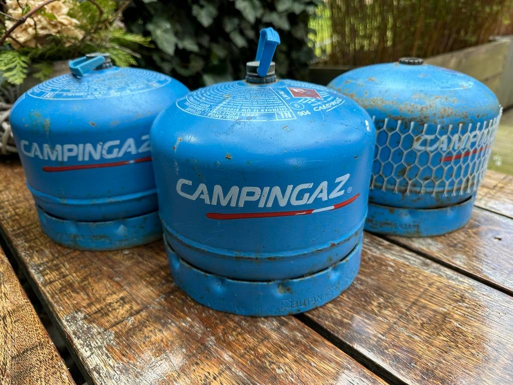 Campingaz gasflessen (3 stuks), Ophalen of Verzenden, Gebruikt