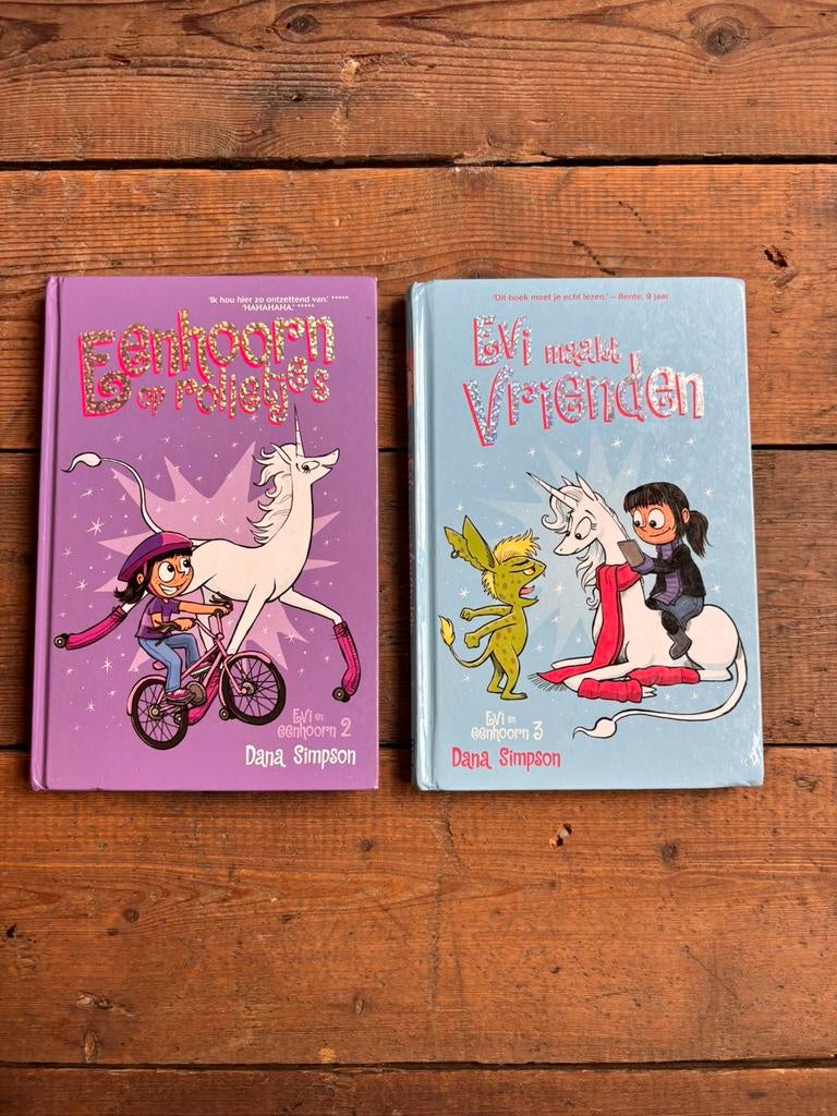 Evi maakt vrienden & Eenhoorn op rolletjes, Boeken, Ophalen of Verzenden, Zo goed als nieuw
