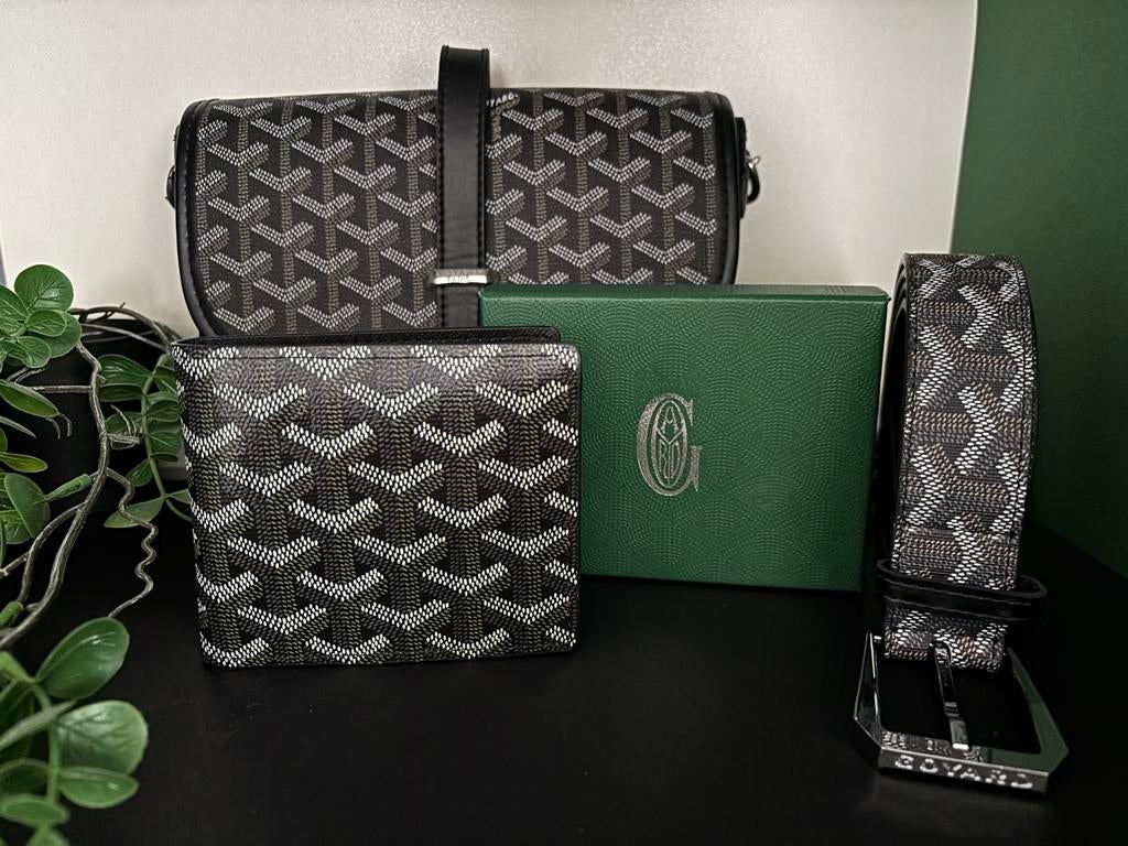 Goyard Tas, Portemonnee & Riem Set €99,99, Sieraden, Tassen en Uiterlijk, Tassen | Damestassen, Ophalen of Verzenden, Zo goed als nieuw