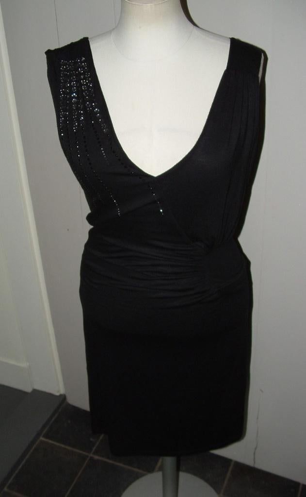 Stretch jurk van Rinascimento maat S zwart met strass, Kleding | Dames, Jurken, Zo goed als nieuw, Maat 36 (S), Zwart, Boven de knie