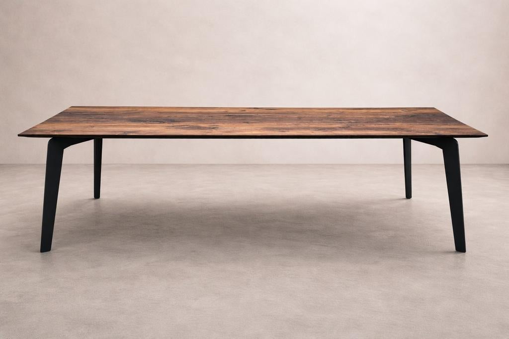 Bert Plantagie eettafel Amerikaans walnoten geolied 240cm, Huis en Inrichting, Fauteuils, 75 tot 100 cm, Ophalen of Verzenden