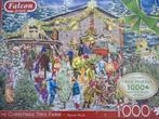 Falcon dubbele kerstpuzzel 2 x 1000 stukjes, Ophalen, 500 t/m 1500 stukjes, Gebruikt, Legpuzzel