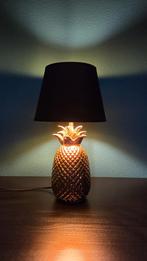 Ananas / Pineapple Tafellamp - Goud - Zwart, Ophalen of Verzenden