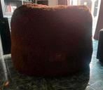 Grote zachte poef bruin, Ophalen, Zo goed als nieuw