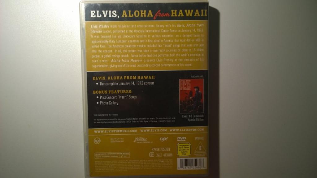 Elvis Presley - Aloha From Hawaii (DVD), Alle leeftijden, Ophalen of Verzenden, Zo goed als nieuw, Muziek en Concerten