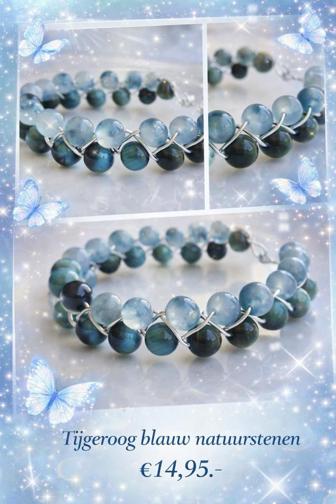 🦋 Sellie's handmade jewelery 🦋, Overige materialen, Blauw, Nieuw, Ophalen of Verzenden