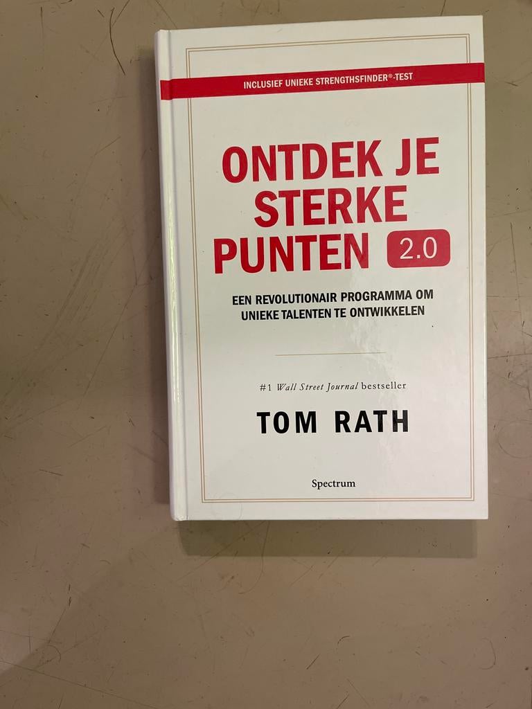 Ontdek Je Sterke Punten 2.0 - Tom Rath (incl. test), Boeken, Advies, Hulp en Training, Zo goed als nieuw, Ophalen of Verzenden
