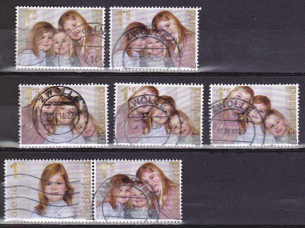 2012 kinderzegels (zie scan)., Verzenden, Gestempeld