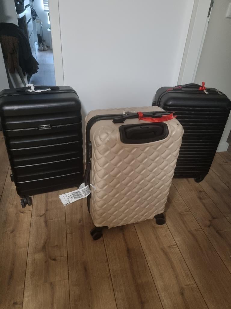 3 koffers, Sieraden, Tassen en Uiterlijk, Koffers, Ophalen of Verzenden, Hard kunststof