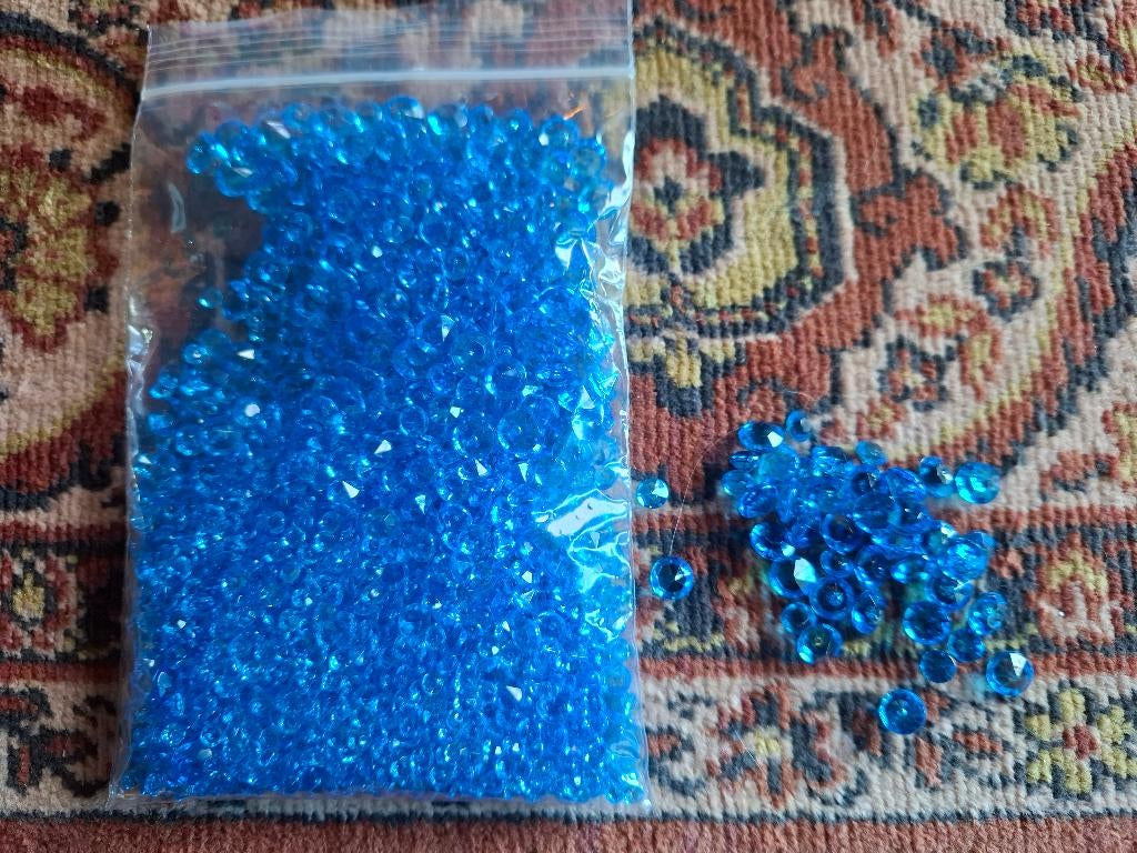 2000 stuks blauwe kunstdiamanten, Verzenden, Nieuw, Overige typen