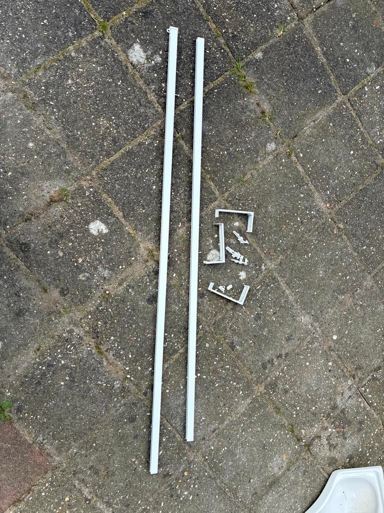 IKEA Vidga gordijnrails wit, Huis en Inrichting, Ophalen, Gebruikt, 100 tot 150 cm, Wit