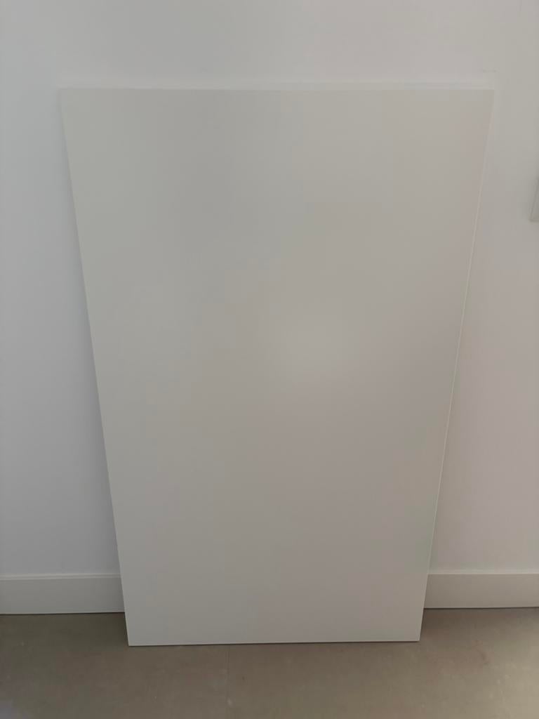 IKEA Skarsta / Trotten bureaublad wit 120x70, Ophalen, Kunststof, Gebruikt, 100 tot 150 cm
