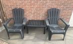 Loungestoelen en tafeltje Leenbakker (kunststof), Kunststof, Gebruikt, Loungeset, Ophalen