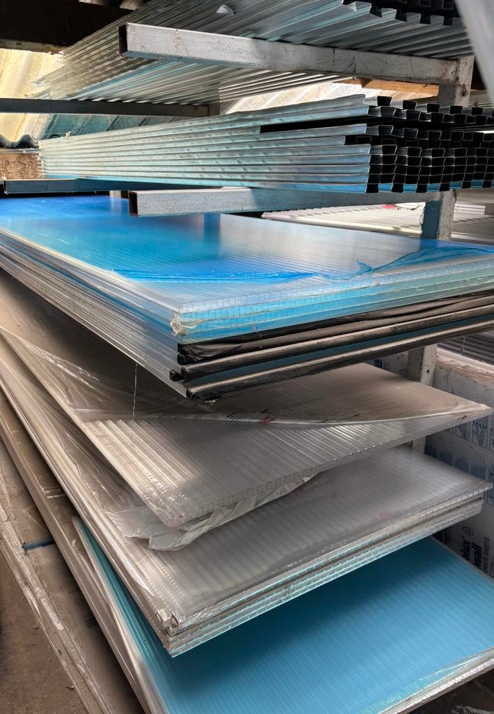 Polycarbonaat platen 16mm - Aanbieding, Doe-het-zelf en Verbouw, Platen en Panelen, Ophalen, Nieuw, Overige materialen, Minder dan 20 mm