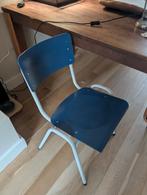 3 schoolstoelen, Ophalen, Drie, Blauw, Zo goed als nieuw