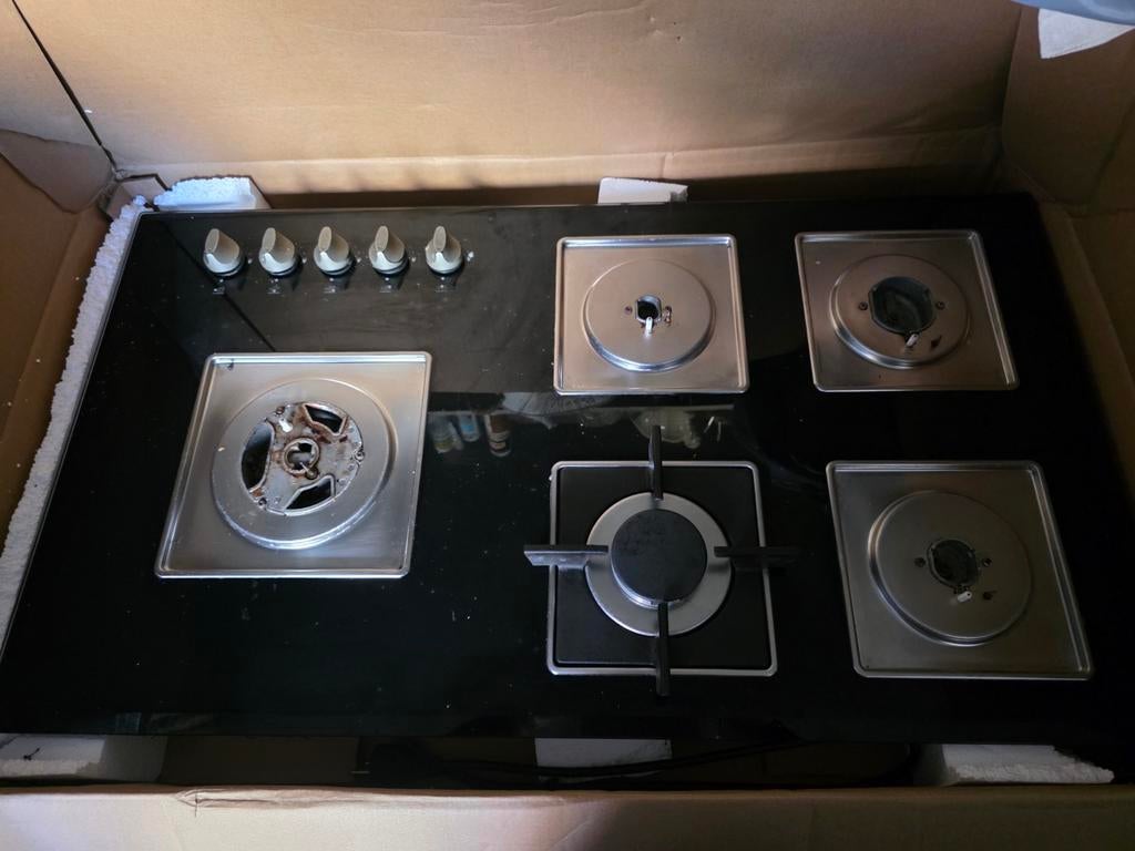 Inbouwkookplaat 5 pits Ikea gas!, Ophalen, Gebruikt, Inbouw, Gas