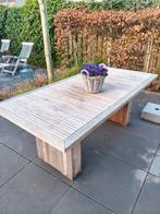 Teak Tuin Tafel - 200x100 cm - Gebruikt, Ophalen, Rechthoekig, Teakhout
