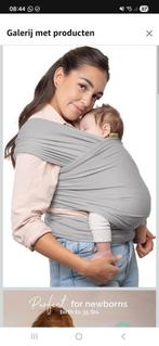 Boba Draagdoek Lichtgrijs Elastisch - Geboorte tot 10 kg, Ophalen of Verzenden, Zo goed als nieuw, Draagdoek, Overige merken