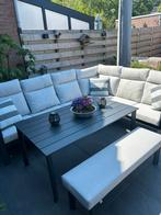 Zgan Intratuin 6-zits loungeset Marseille antraciet, Ophalen, Zo goed als nieuw, Aluminium, Bank