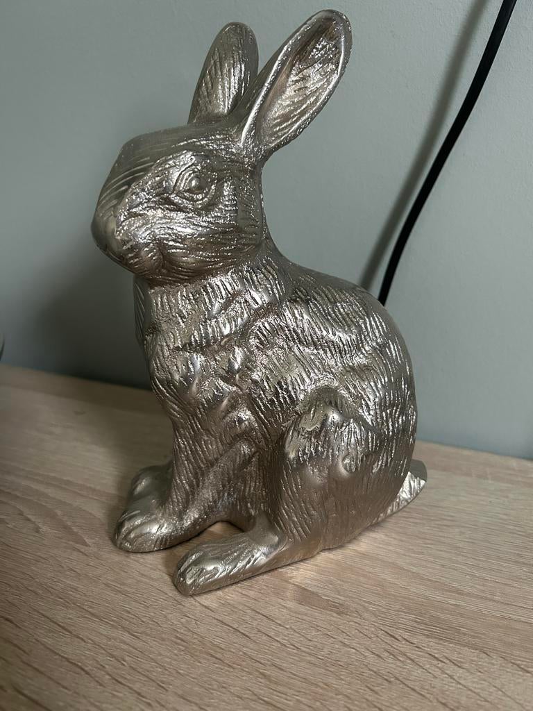 Riviera Maison haas konijn bunny, Overige materialen, Ophalen of Verzenden, Zilver, Landelijk