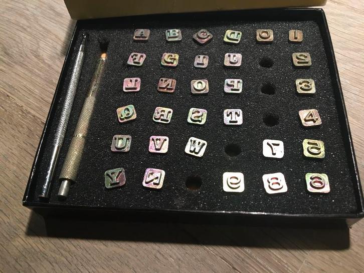 Ivan Leathercraft Alphabet Number Set 1/4’’, Hobby en Vrije tijd, Stempelen, Gebruikt, Ophalen of Verzenden