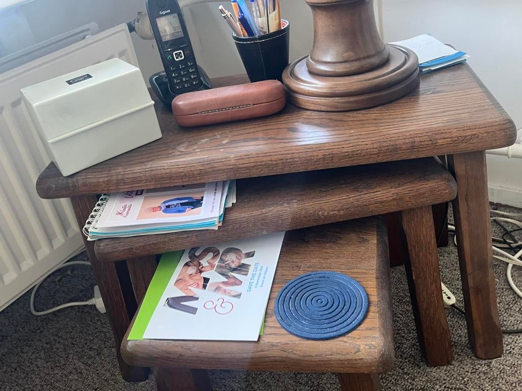 Set 3 tafeltjes, Antiek en Kunst, Ophalen of Verzenden