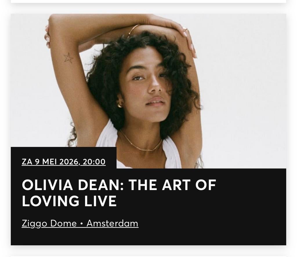 Olivia Dean zitplaatsen, Twee personen, Februari
