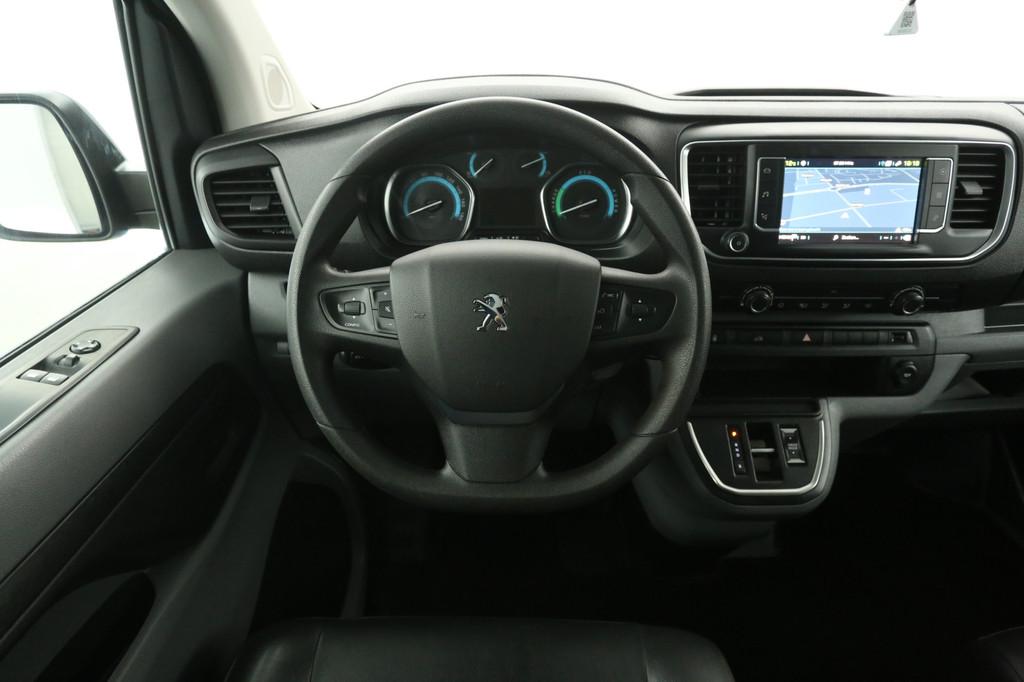 Peugeot e-Expert 75 kWh L2H1 | SOH 92% | Snelladen | Airco |, Auto's, Bestelauto's, 136 pk, Gebruikt, Zwart, 75 kWh