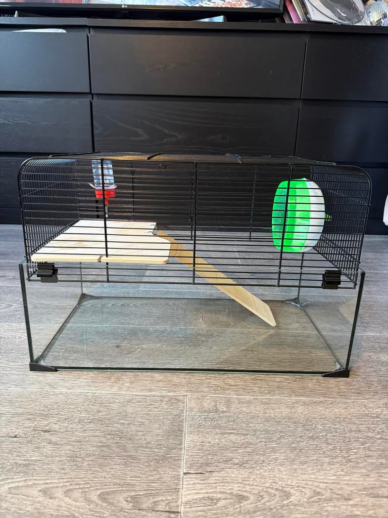 Dwerghamster kooi, Dieren en Toebehoren, Minder dan 60 cm, Kooi, Gebruikt, Minder dan 75 cm