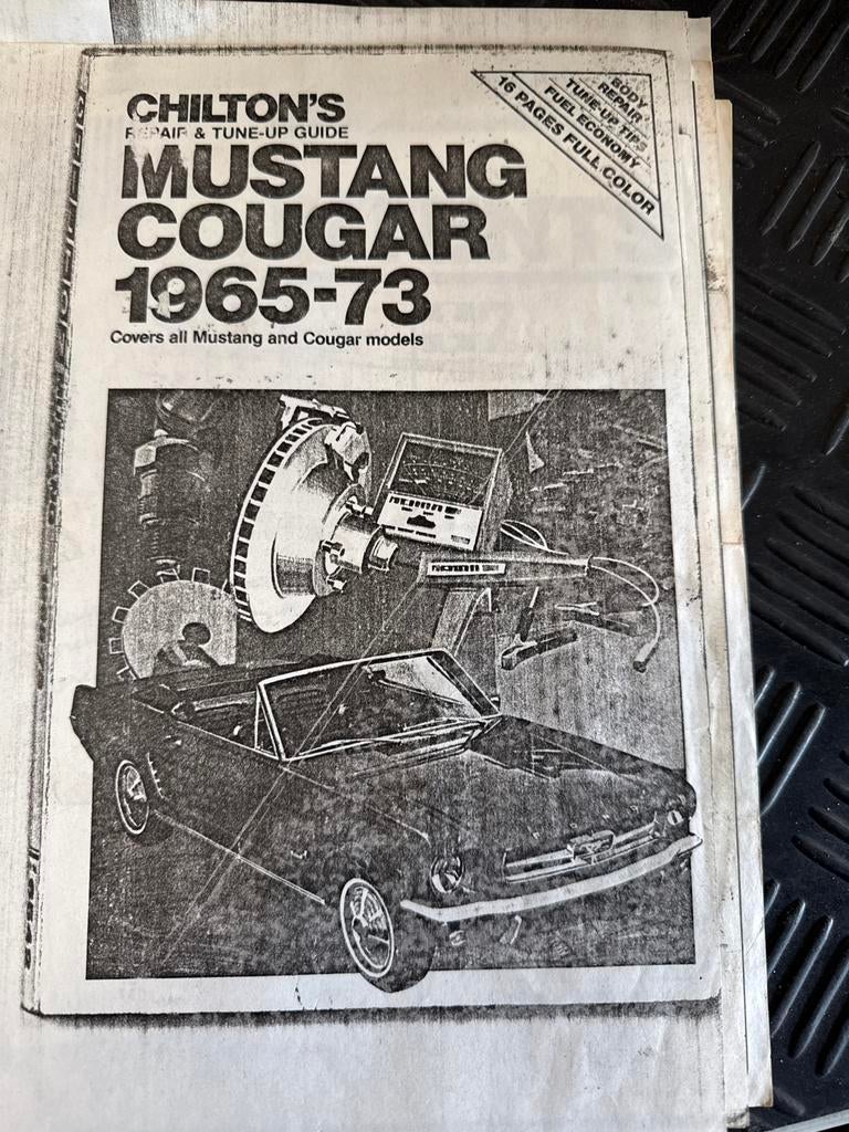 Chilton's Reparatie & Tune-up Gids: Mustang Cougar 1965-73, Ophalen, Gelezen, Ford