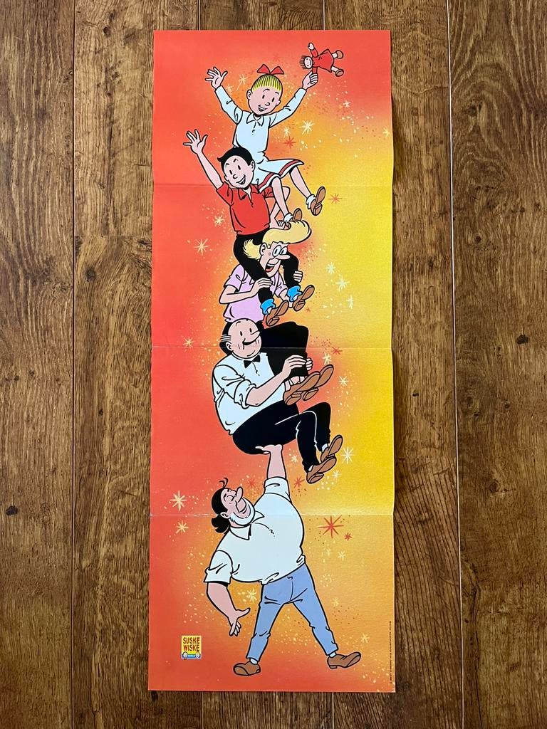 Poster Suske & Wiske, Verzamelen, Ophalen of Verzenden, Suske en Wiske, Gebruikt, Plaatje, Poster of Sticker