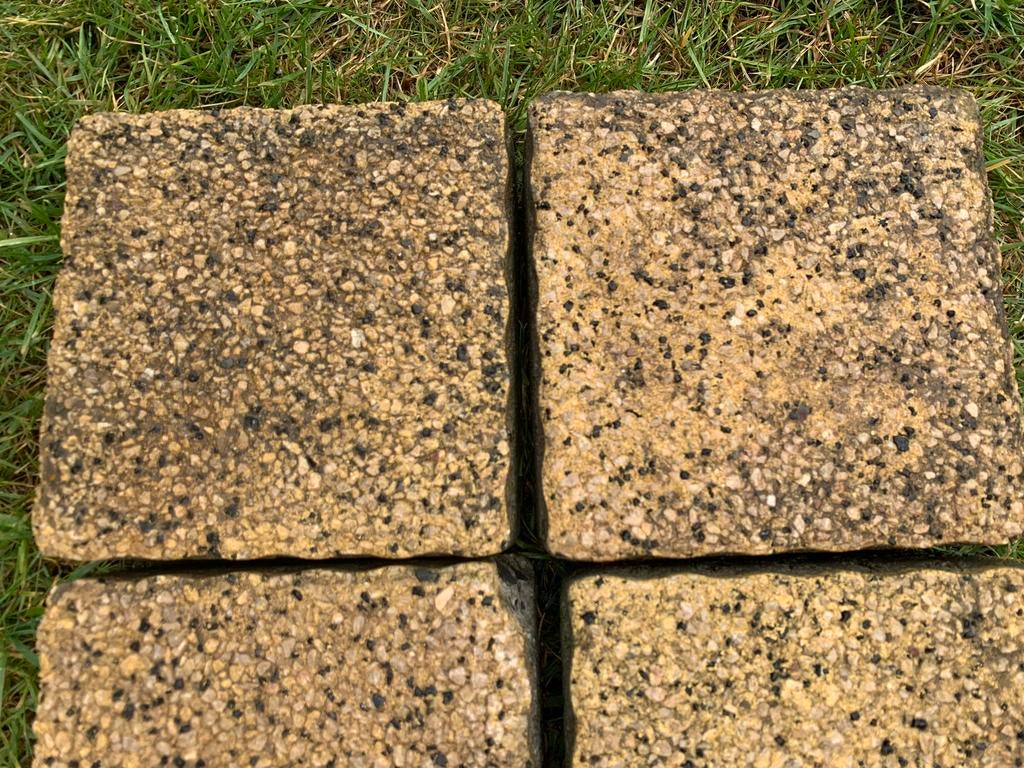 155 Betonklinkers 15x15, Tuin en Terras, Tegels en Klinkers, Ophalen, Gebruikt, Klinkers, Minder dan 5 m²