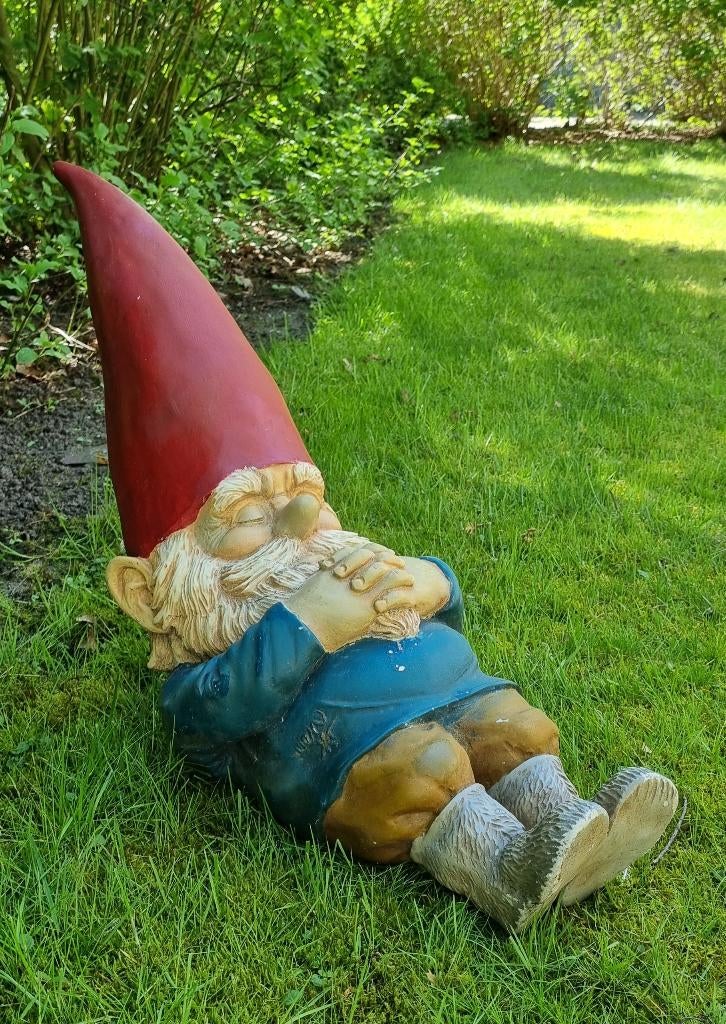 David de kabouter / Rien Poortvliet, Tuin en Terras, Tuinbeelden, Gebruikt, Tuinkabouter, Ophalen of Verzenden