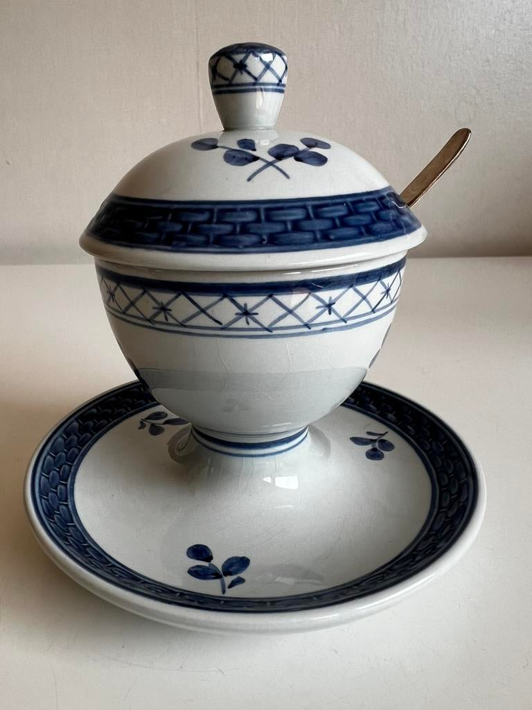 Deens Royal Copenhagen Tranquebar Blue Marmeladepot Jaren 60, Ophalen of Verzenden