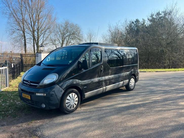 Opel vovaro camper 2002 Zwart diesel, Caravans en Kamperen, Campers, Particulier, tot en met 2, Buscamper of Camperbus, Overige merken