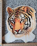 Prachtige grote vintage auto sticker tijger kop hoofd, Ophalen of Verzenden, Zo goed als nieuw
