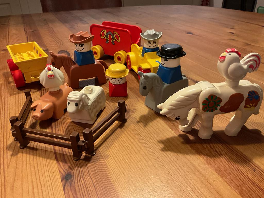 3 Duplo sets: Boerderij, Huiskamer & Ogen, Gebruikt, Overige thema's, Ophalen of Verzenden, Duplo