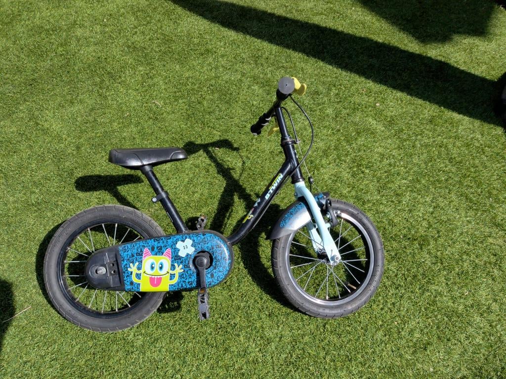 B-twin Mini Monsters 500 kinderfiets 14 inch, Fietsen en Brommers, Ophalen, Gebruikt, Minder dan 16 inch, B-twin