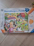 Tiptoi ravensburger puzzle de manege, Ophalen of Verzenden, 10 tot 50 stukjes, Zo goed als nieuw