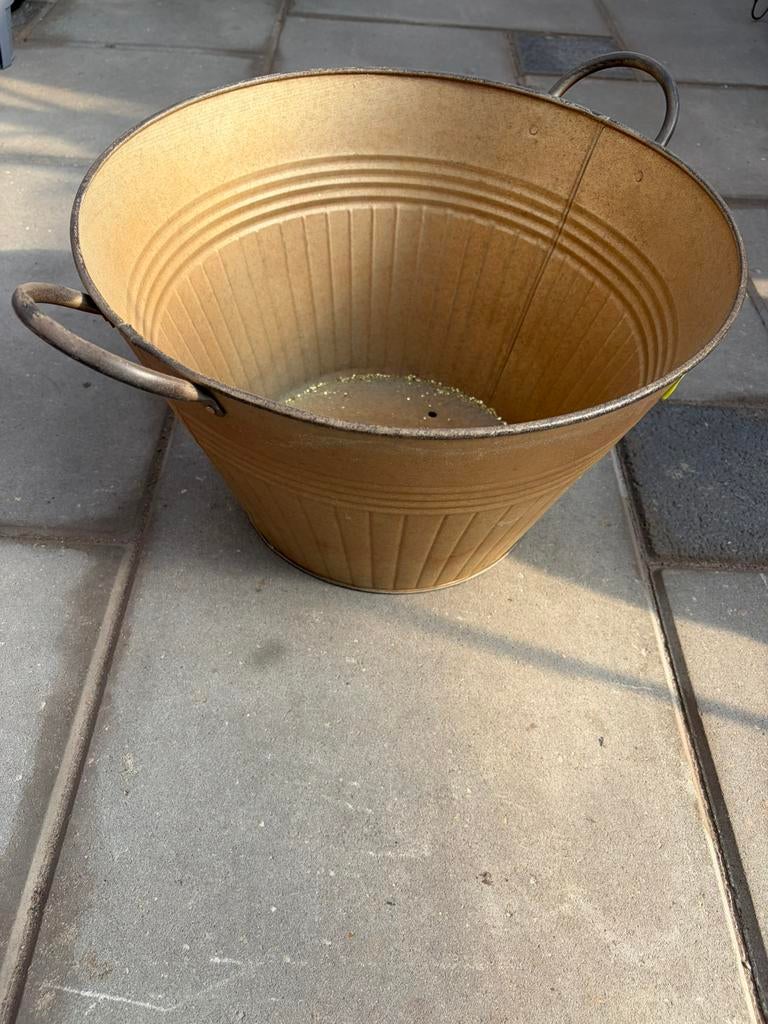 Zinken bakken partij, Ophalen, Rond, Nieuw, Metaal