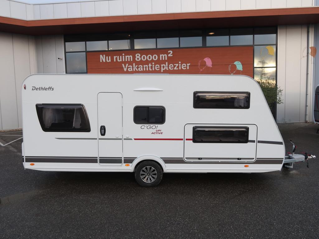 Dethleffs C'Go UP 525 KR CARAVAN MET EXTRA HEFBED, Schokbreker, Treinzit, Meer dan 6, Dwarsbed