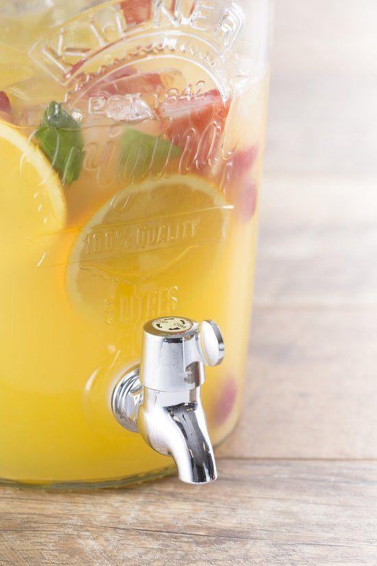 Kilner drankdispenser rond 5 liter incl. tapkraantje (Nieuw), Nieuw, Ophalen of Verzenden, A, Meerkleurig