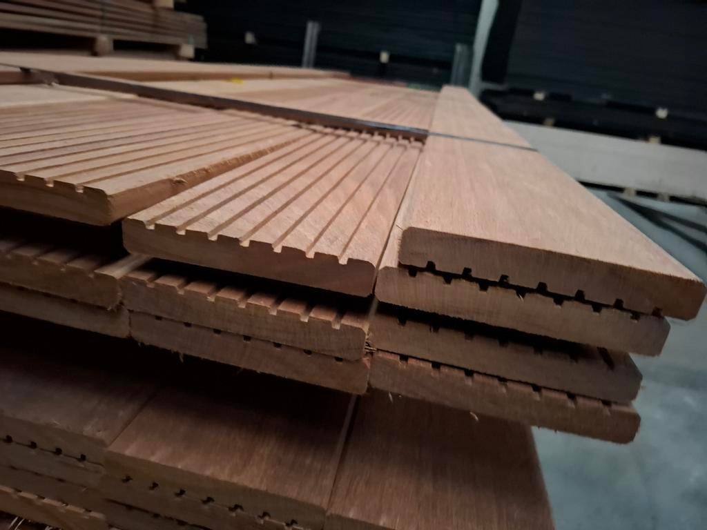 Hardhout vlonderplanken basralocus bezorgen mogelijk, Ophalen, Nieuw, A, Hout