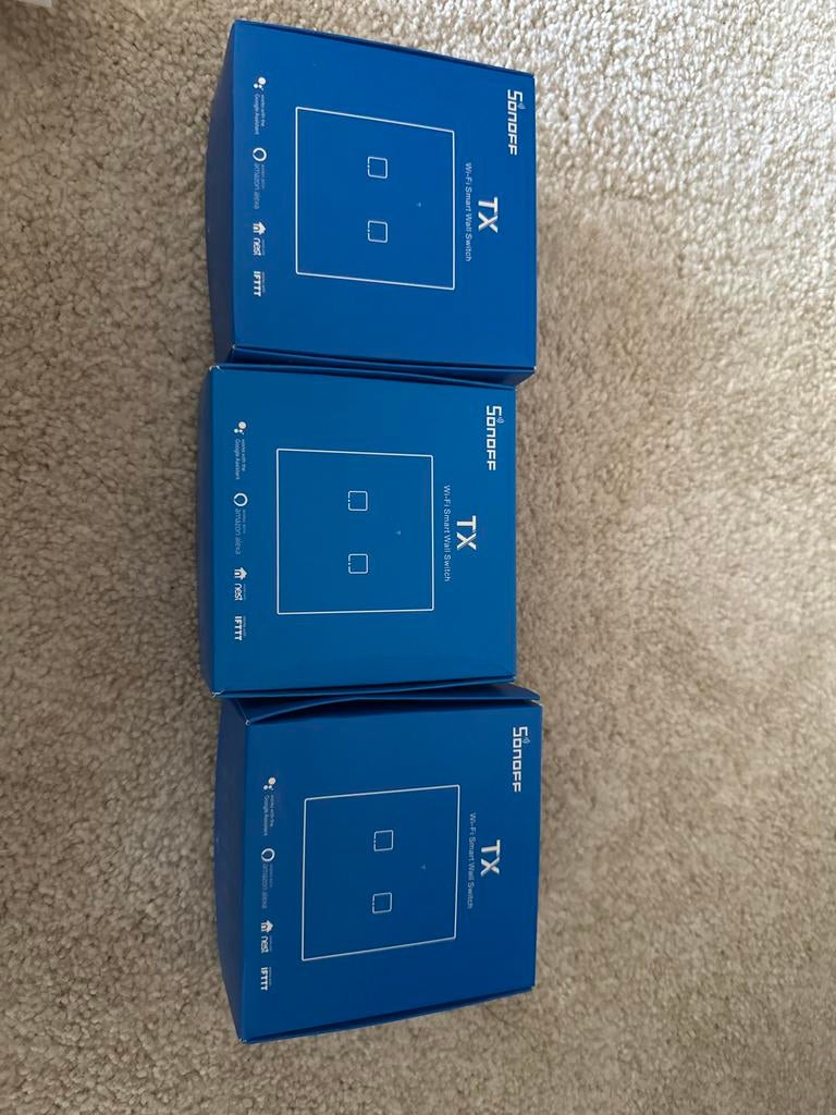 3 stuks Sonoff TX Wifi Smart Wall Switch, Ophalen of Verzenden, Nieuw, Schakelaar