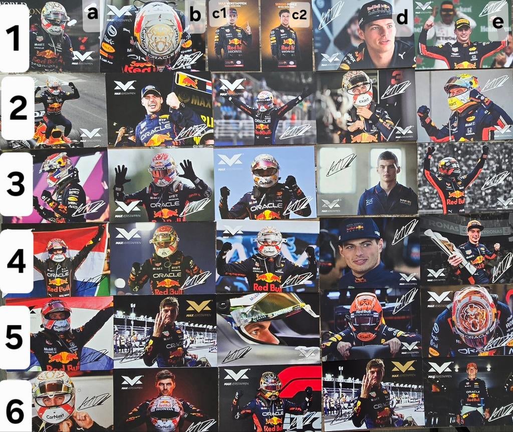 Zeer goede Max Verstappen shop kaarten,gedrukte handtekening, Ophalen of Verzenden, Zo goed als nieuw, Overige sporten, Poster, Plaatje of Sticker