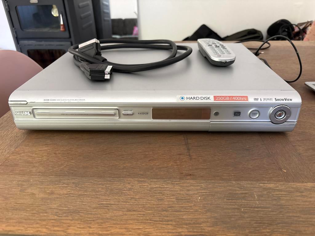 Philips DVDR 5330H HDD/DVD Recorder 250GB/400 uur, Ophalen of Verzenden, Gebruikt, Harddiskrecorder, Met dvd-recorder