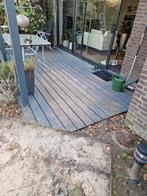 Hardhouten terrasplanken +/- 15 m², Ophalen, Gebruikt, Hout