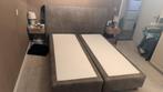 Boxspring 2 persoons bed 160x200 cm, Huis en Inrichting, Slaapkamer | Boxsprings, Ophalen, Bruin, Tweepersoons, Zo goed als nieuw